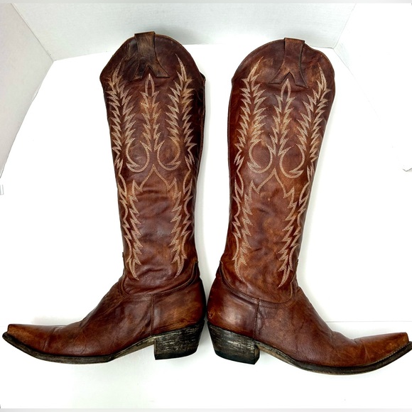 OLD GRINGO Mayra Embroidered Tall Leather Cowboy Cowgirl Western Boots Size 8.5 - Picture 12 of 15